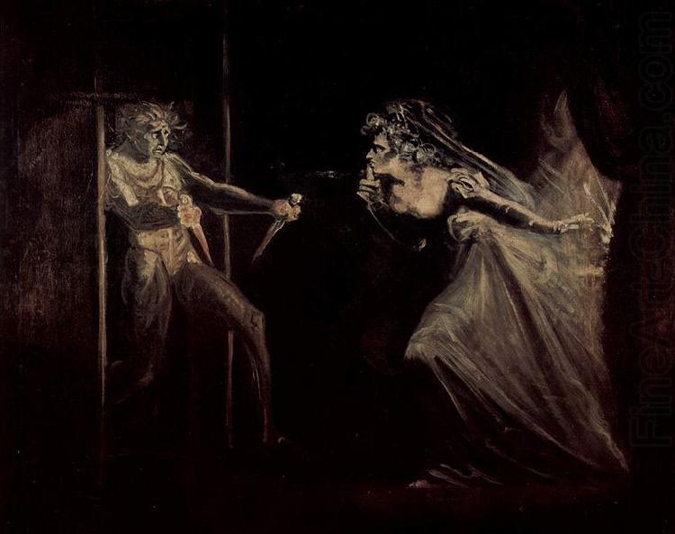 Johann Heinrich Fuseli Lady Macbeth receives the daggers china oil painting image